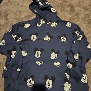 Disney Mickey Mouse Patterned Sweater - Dark Blue